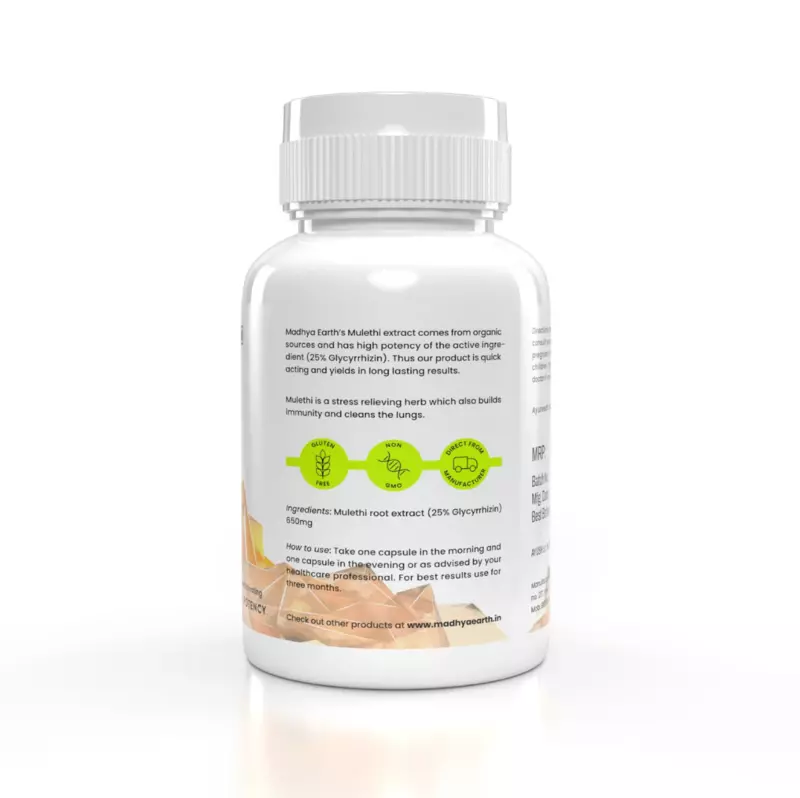 Mulethi Extract Veg Capsules 60 Capsules