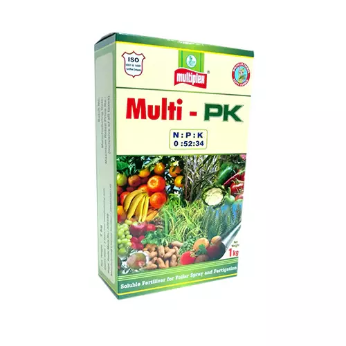Multiplex Multi PK 0:52:34 – Water-Soluble Fertilizer for Better Yield & Fruit Quality