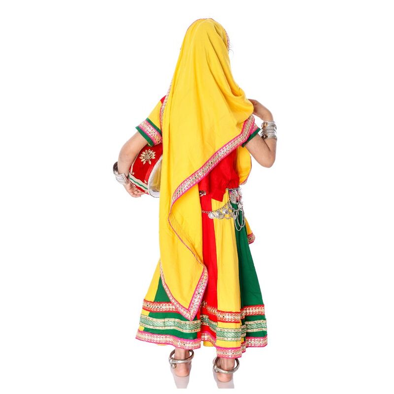 Multicolor Haryanvi Lehenga Choli Costume