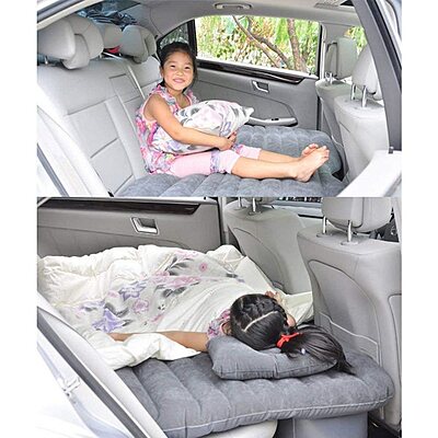 Multifunctional Inflatable Car Travel Bed Sofa Mattress Universal Fit Pack of 1 (Colour: Pink/Grey) Multifunctional Inflatable Car Travel Bed Sofa Mattress Universal Fit Pack of 1 (Colour: Pink/Grey)