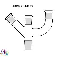 Multiple Adapters - Three Necks - Two Parallel and one at 45°