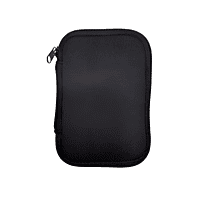 Multipurpose Zipper Protective Neoprene Pouch Compact Storage for USB, Cables, Coins, Cards (Black) Multipurpose Zipper Protective Neoprene Pouch Compact Storage for USB, Cables, Coins, Cards (Black)