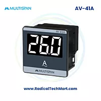 Multispan AV-A Series Digital Ampere Meter | Built-in 30A CT | LED Display | 230V AC