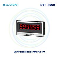Multispan DTT Series Time Totaliser | Hour Meter with 6-Digit Display | 0–9999.59 Hr/Min/Sec | 230V AC