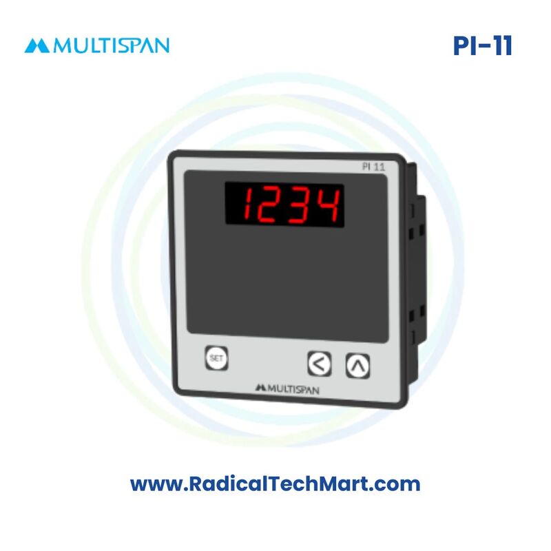Multispan PL Series Digital Process Indicator | 4-20mA / 0-10V / 0-20mA | -999 to 9999 Display Range
