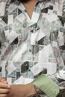 Mural Green Printed Shirts Mural Green Printed Shirts