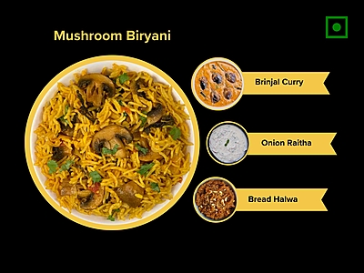 Mushroom Biryani