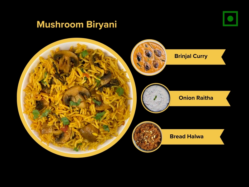 Mushroom Biryani