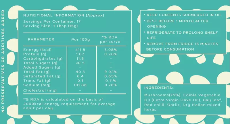 Mushroom Antipasti 150 Gms - Aur Yeh!
