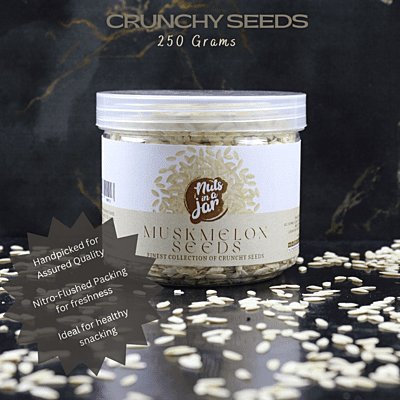 Nuts in a Jar Crunchy Seeds MuskMelon 250 Grams Nuts in a Jar Crunchy Seeds MuskMelon 250 Grams