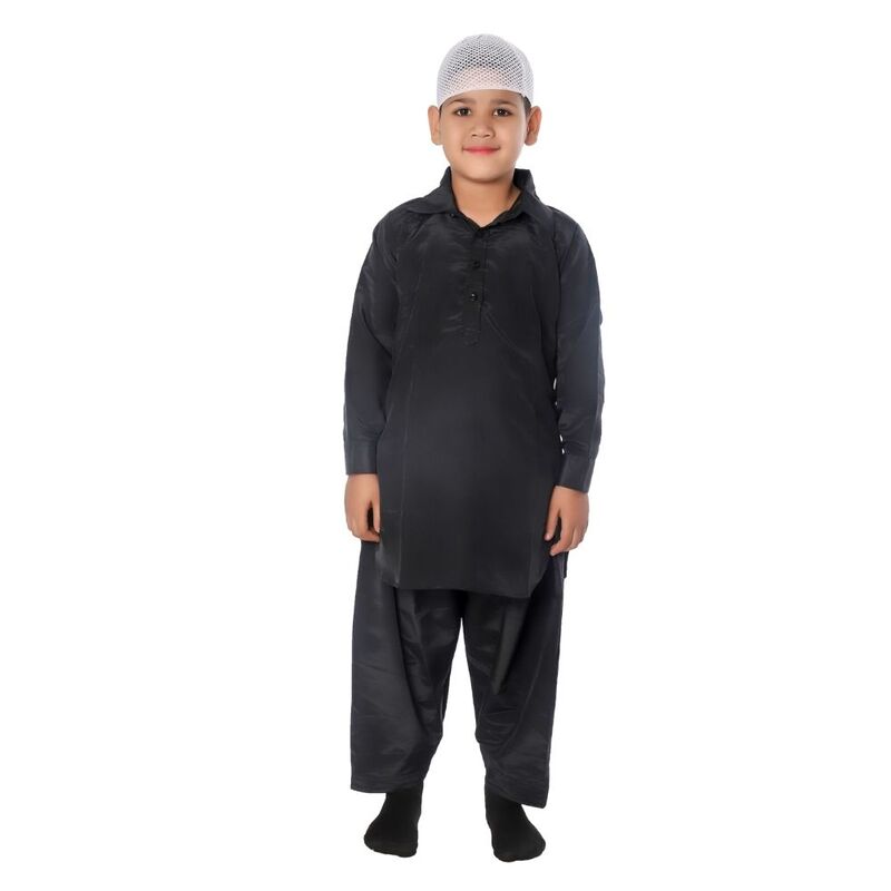 Boys Pathani Suit Fancy Dress Costume With Cap