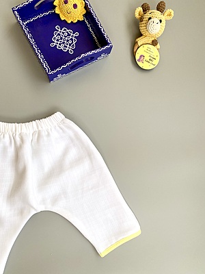 Organic Cotton Muslin Pants (Pack of 4)