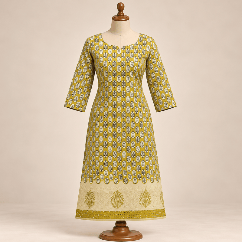 23jamustard yellowpremium cotton slit top
