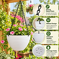 9 inch Hanging Basket Metal Chain