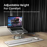 My Buddy Spinlight Laptop Stand with Cooling Fan,(Silver) My Buddy Spinlight Laptop Stand with Cooling Fan,(Silver)