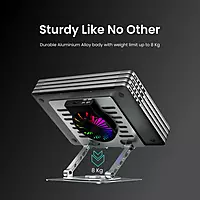 My Buddy Spinlight Laptop Stand with Cooling Fan,(Silver) My Buddy Spinlight Laptop Stand with Cooling Fan,(Silver)