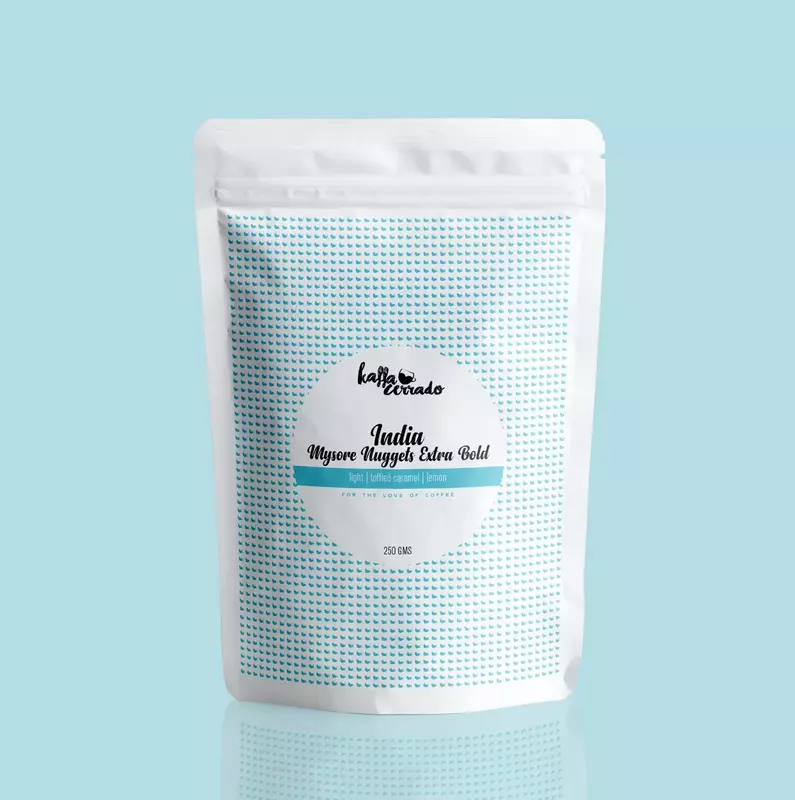 Mysore Nuggets Extra Bold 250 Gms (Moka Pot) - Kaffa Cerrado