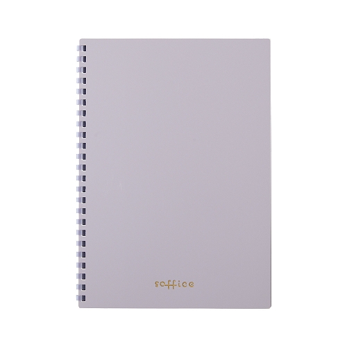 Lihit Lab Soft Ring Soffice Notebook A5 Purple N3103-10