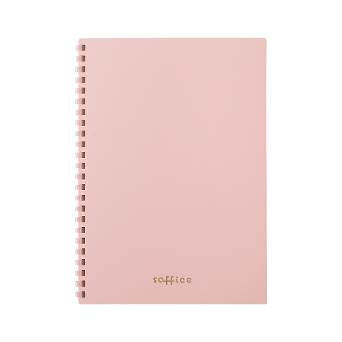 Lihit Lab Soft Ring Soffice Notebook A5 Pink N3103-12