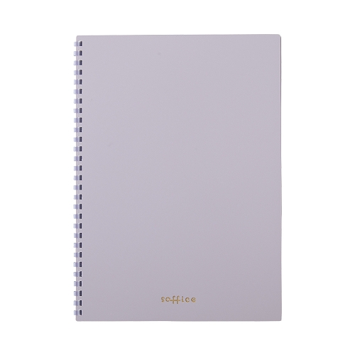 Lihit Lab Soft Ring Soffice Notebook Semi-B5 Purple N3104-10