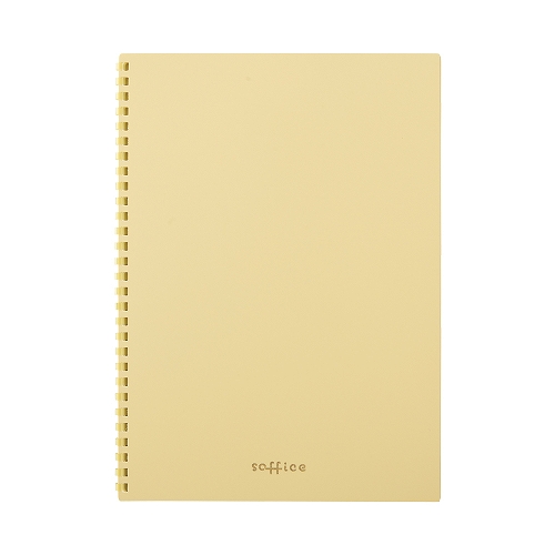 Lihit Lab Soft Ring Soffice Notebook Semi-B5 Yellow N3104-5