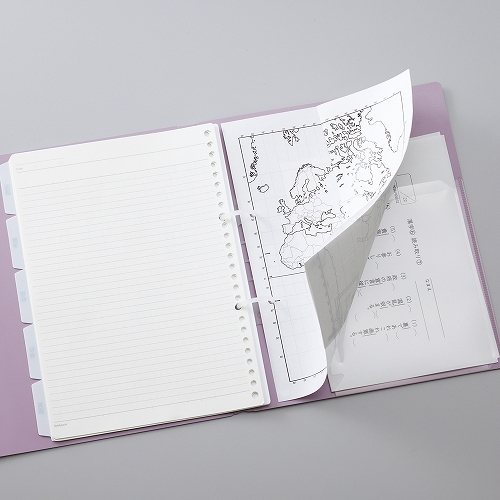 Lihit Lab Loose Binder B5 Purple N3120-10