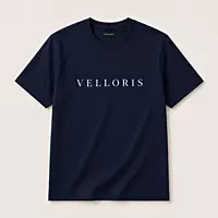VELLORIS Signature T-Shirt – Navy Blue