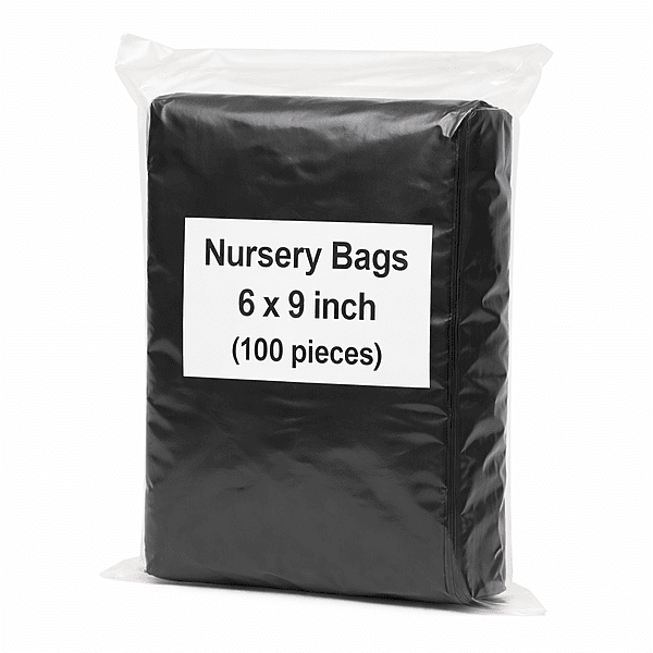Nursery Grow Bags 6×9 Inch – Heavy Duty Black Poly Plant Bags for Gardening (100 Pieces Pack)