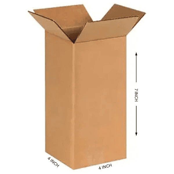 Buy Corrugated Boxes, 7x4x4 Inches - Pack Of 50
