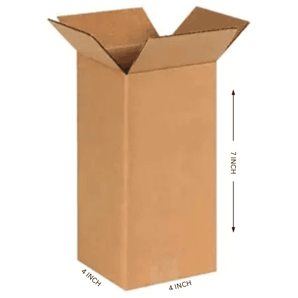 Buy Corrugated Boxes, 7x4x4 Inches - Pack Of 50