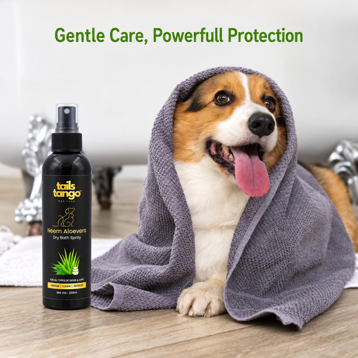 Dry Bath Neem Aloevera 200 ML