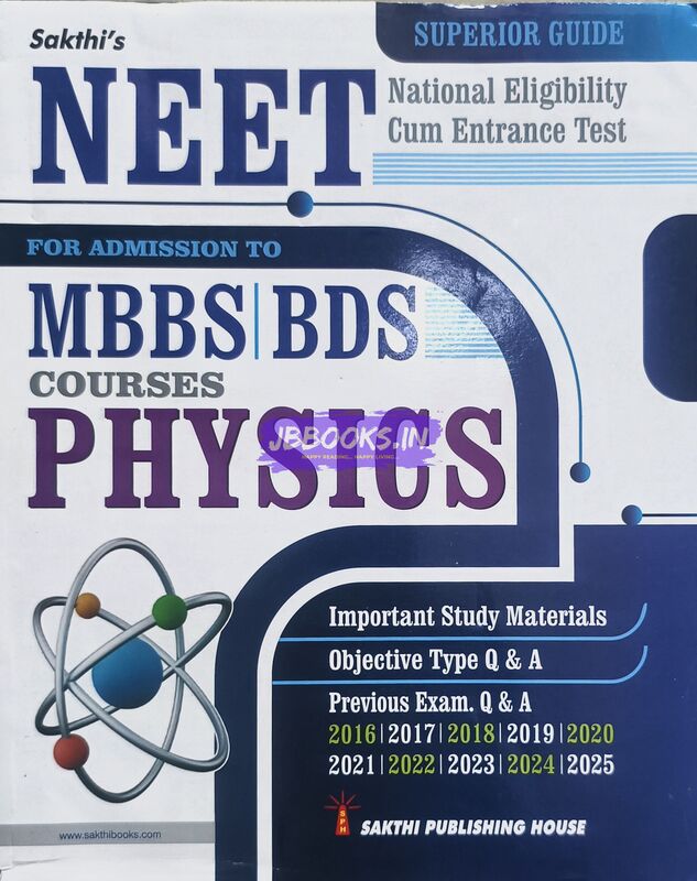 Sakthi Neet Physics 2026 English Medium