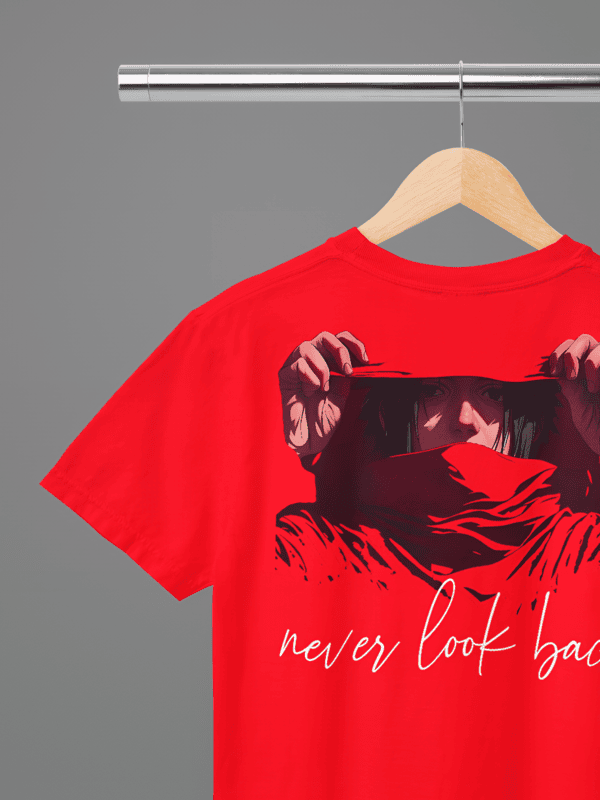 Never look back oversized red T-shirt