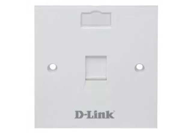 Dlink 1 Port Wallplate NFP-0WHI11