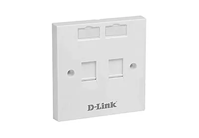 Dlink 2 Port Wallplate NFP-0WHI21