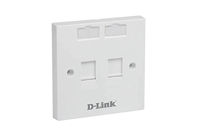 Dlink 2 Port Wallplate NFP-0WHI21