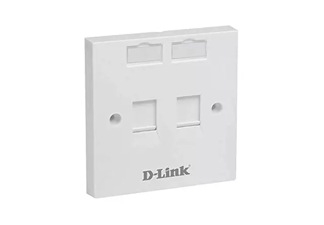 Dlink 2 Port Wallplate NFP-0WHI21