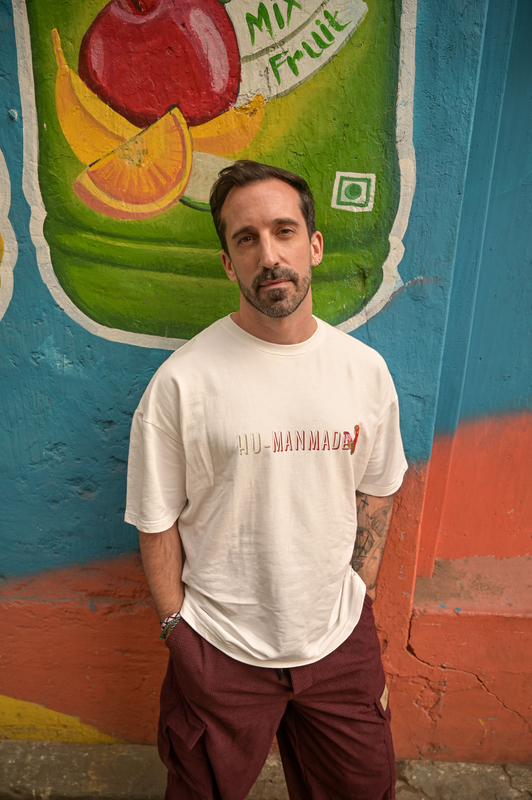 HU-MANMADE KANTHA T-SHIRT