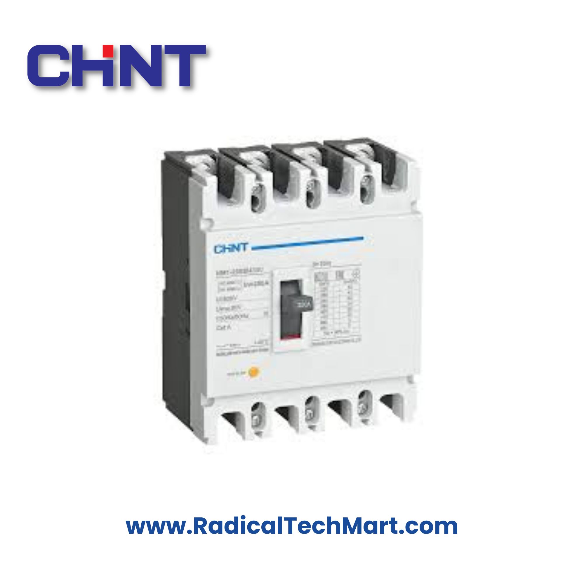 NM1 250H 50KA 4-Pole MCCB by Chint – 160A to 250A Molded Case Circuit Breaker