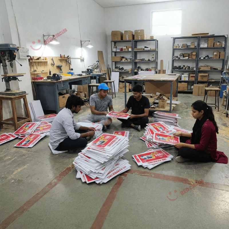 NO PARKING BOARDS AD