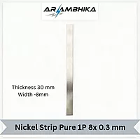 Nickel Strip Pure 1P 8x 0.3 mm