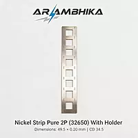 Nickel Strip Pure 2P(32650) with holder 49.5x0.20 mm CD 34.5