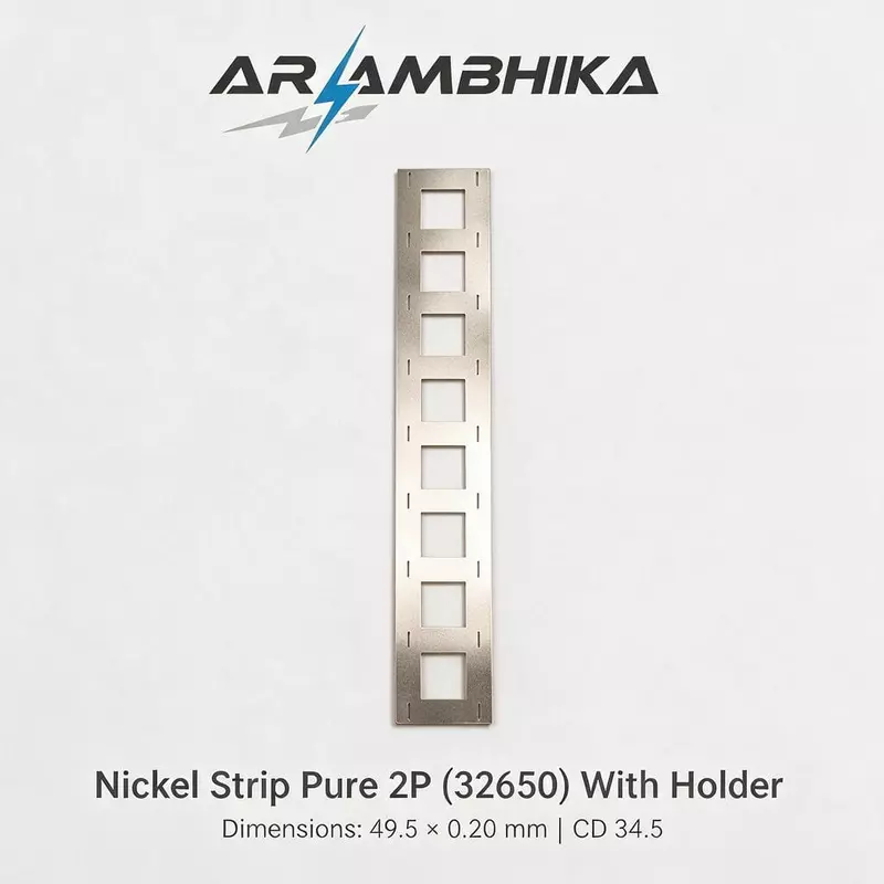 Nickel Strip Pure 2P(32650) with holder 49.5x0.20 mm CD 34.5