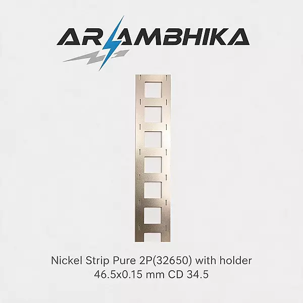 Nickel Strip Pure 2P(32650) with holder 46.5x0.15 mm CD 34.5