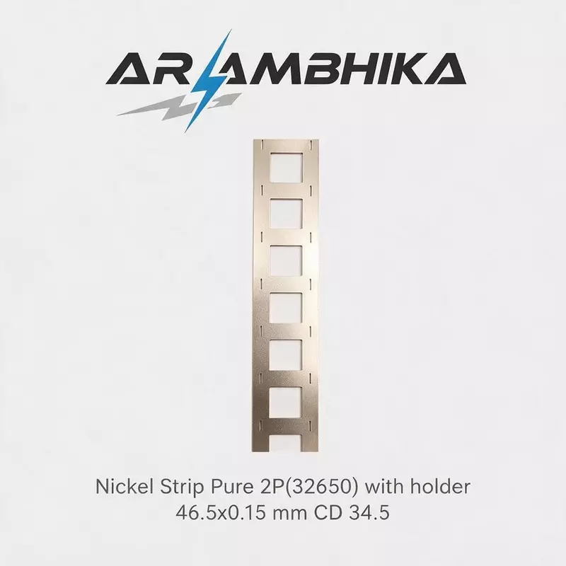 Nickel Strip Pure 2P(32650) with holder 46.5x0.15 mm CD 34.5