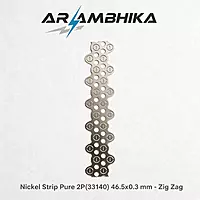 Nickel Strip Pure 2P(33140) 46.5x0.3 mm - Zig Zag