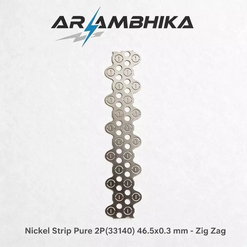 Nickel Strip Pure 2P(33140) 46.5x0.3 mm - Zig Zag