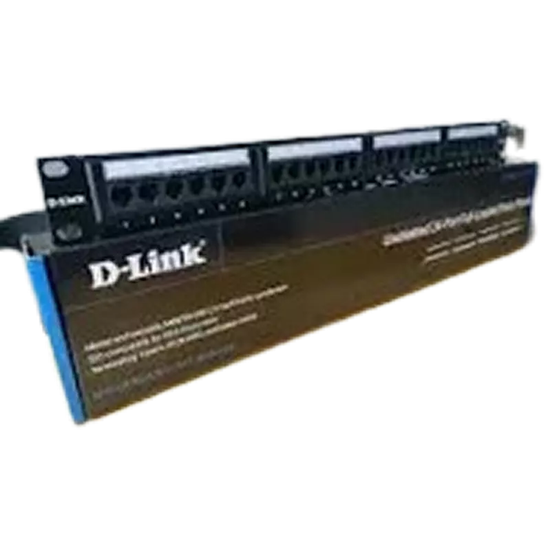 D-LINK 24 PORT PATCH PANEL UNLOADED CAT6 NPP-AL1BLK241