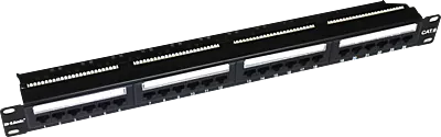 Dlink Cat 6 24 Port Patch Panel Loaded 1U NPP-C61BLK241