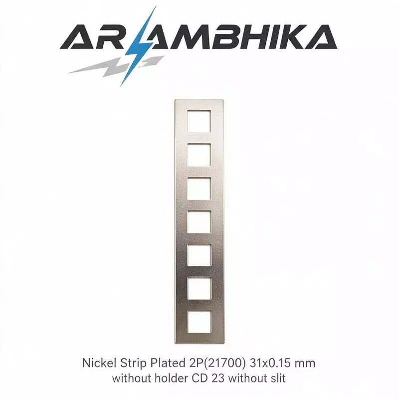 Nickel Strip Plated 2P(21700) 31x0.15 mm without holder CD 23 without slit